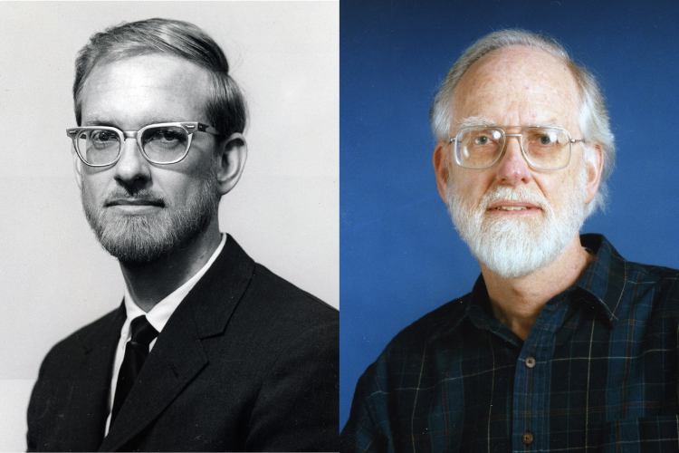 Photos of Dean Carl Presnall in 1975 and 1998