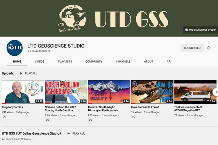 UTD GSS YouTube Screenshot